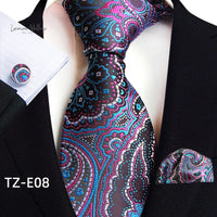 Stylish Paisley Tie & Waistband Set Necktie Luxurious Weddings