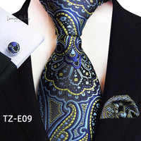 Stylish Paisley Tie & Waistband Set Necktie Luxurious Weddings