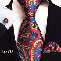 Stylish Paisley Tie & Waistband Set Necktie Luxurious Weddings