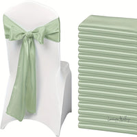 50pcs Satin Wedding Chair Sashes Chair Sashes Luxurious Weddings