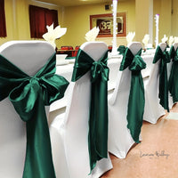 50pcs Satin Wedding Chair Sashes Chair Sashes Luxurious Weddings