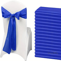 50pcs Satin Wedding Chair Sashes Chair Sashes Luxurious Weddings