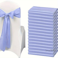 50pcs Satin Wedding Chair Sashes Chair Sashes Luxurious Weddings