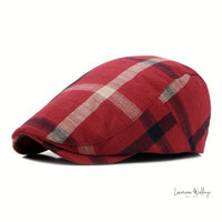 Vintage Plaid Striped Newsboy Cap for Men - Gatsby Themed Wedding Accessory Hat Luxurious Weddings