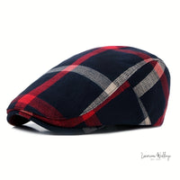 Vintage Plaid Striped Newsboy Cap for Men - Gatsby Themed Wedding Accessory Hat Luxurious Weddings