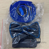 Light Up LED Suspenders and Bow Tie Set - Perfect for Parties and Weddings Supspenders Luxurious Weddings