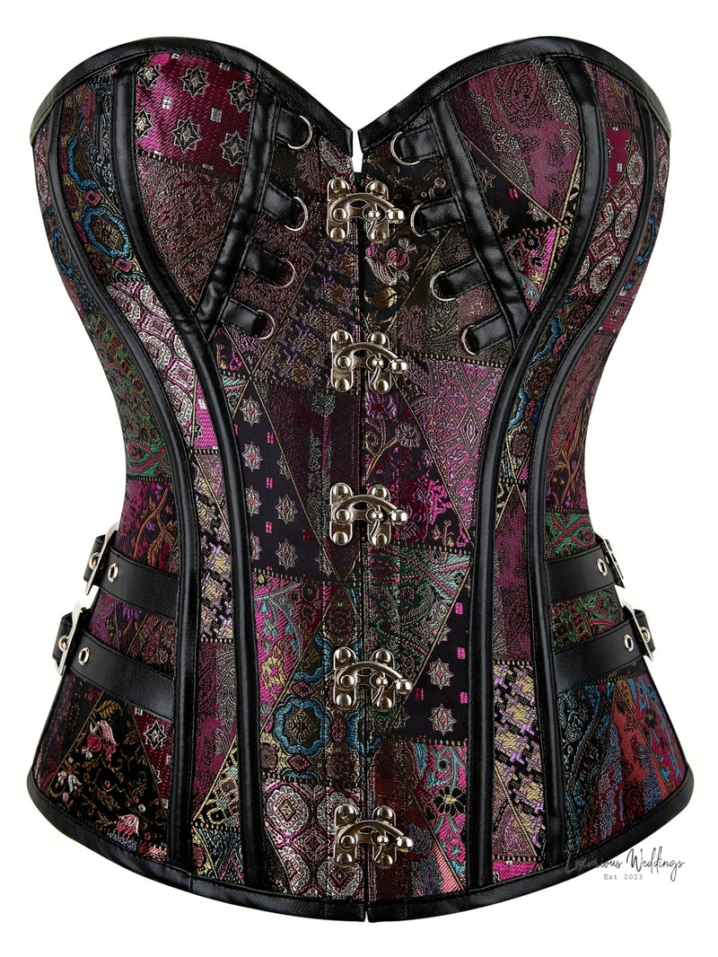 Vintage Gothic Corset Bustier - Lace Up Steampunk Body Shaper for Women Corset Luxurious Weddings