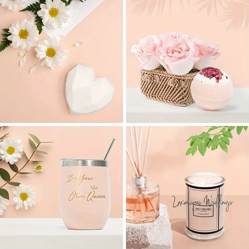 7-Piece Spa Gift Basket Set Gift Set Luxurious Weddings