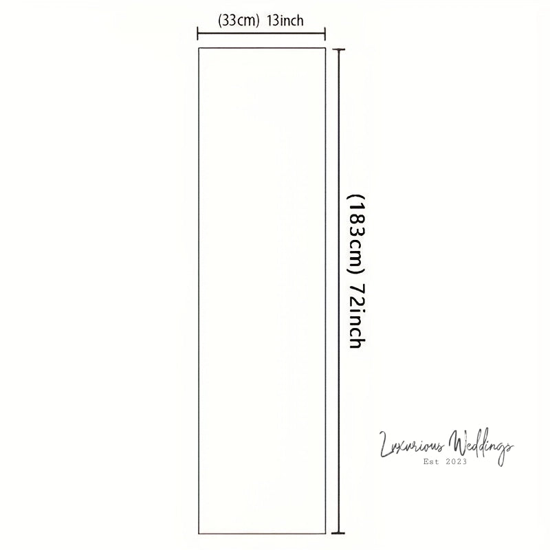 White Gray Marble Table Runner - 13''x72'' Table-Runner Luxurious Weddings