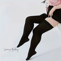 Thigh High Stockings - Solid Color, Plus size Luxurious Weddings