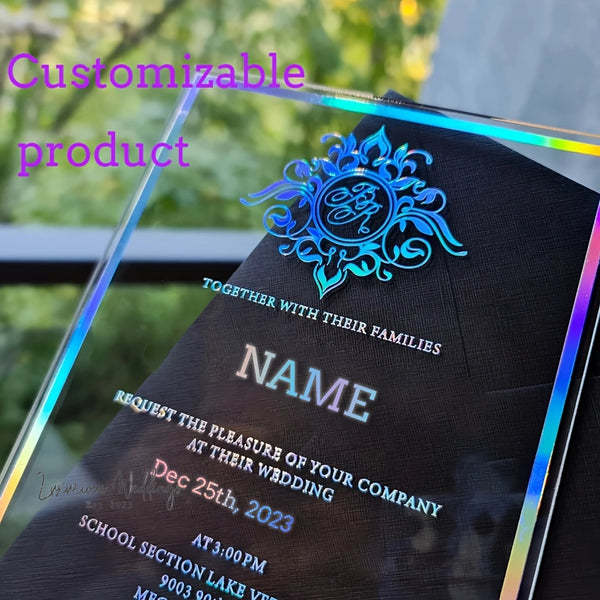 a glass award for a customizable product