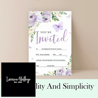 a card with a floral design on it