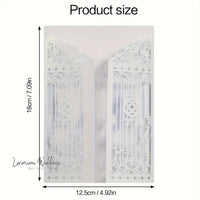 the product size of a pair of white door panels