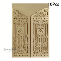 a pair of laser cut out doors with intricate designs