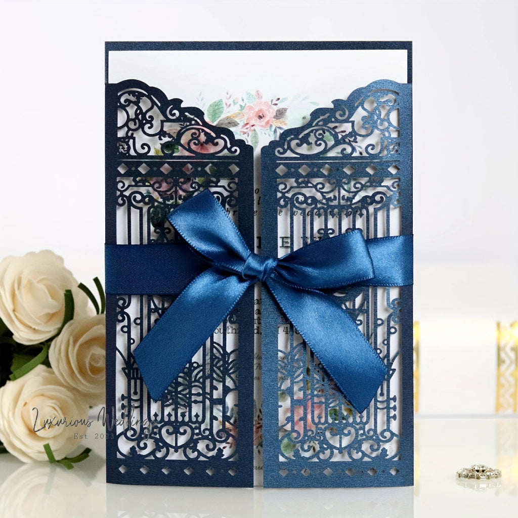 Luxury 3-D Paper Invitations - Wedding, Shower, Birthday, Thank You Cards Luxurious Weddings