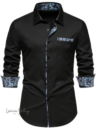 Stylish Men's Paisley Button Up Shirt Luxurious Weddings