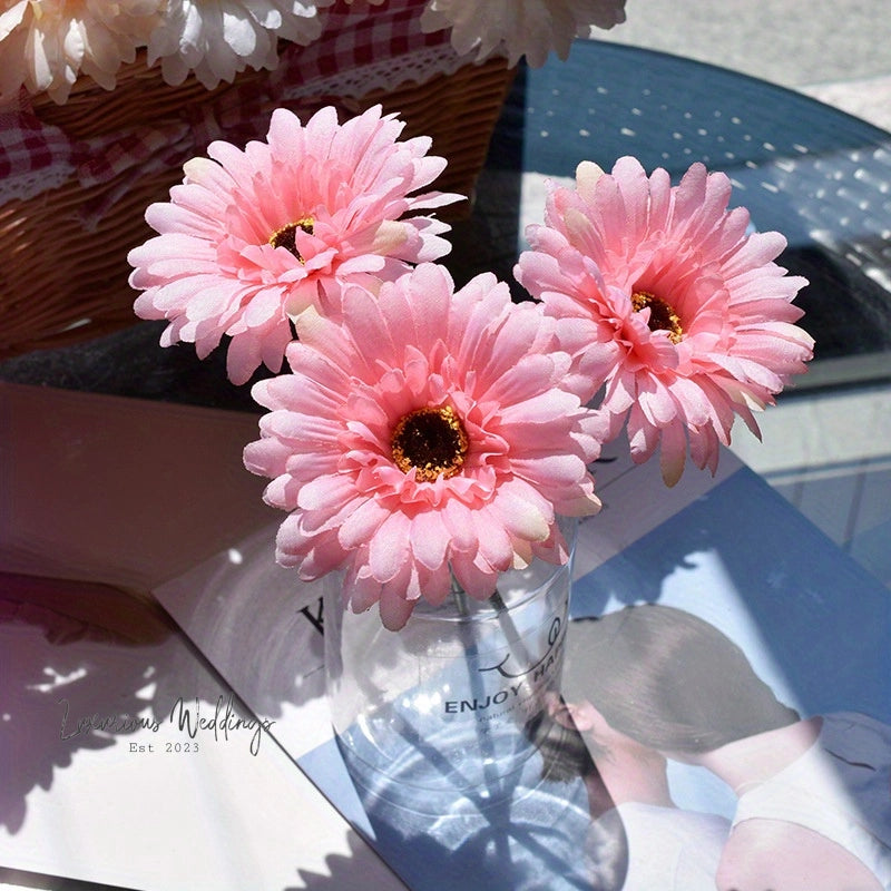 Real Touch Gerbera Artificial Flower Arrangement Artificial Gerbera Luxurious Weddings