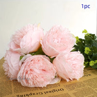 5 Artificial Peonies 1 bunch 5 heads Luxurious Weddings