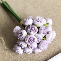 Artificial Camellia Bouquet 27pcs Luxurious Weddings