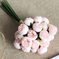 Artificial Camellia Bouquet 27pcs Luxurious Weddings