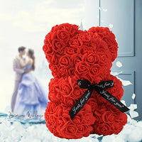 Artificial Rose Bear - Perfect Gift For Her Luxurious Weddings