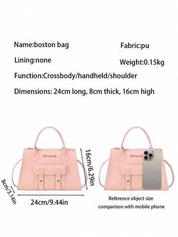 Boston Bag With Shoulder/ Crossbody/ Handheld Straps Women Top Handle Bags Luxurious Weddings