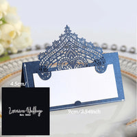 50pcs Lace Place Cards - Ideal for Weddings, Birthdays & Events - Laser Cut Design Luxurious Weddings