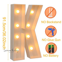 LED Light Frame Box for Events - 91.5CM Giant Size Luxurious Weddings