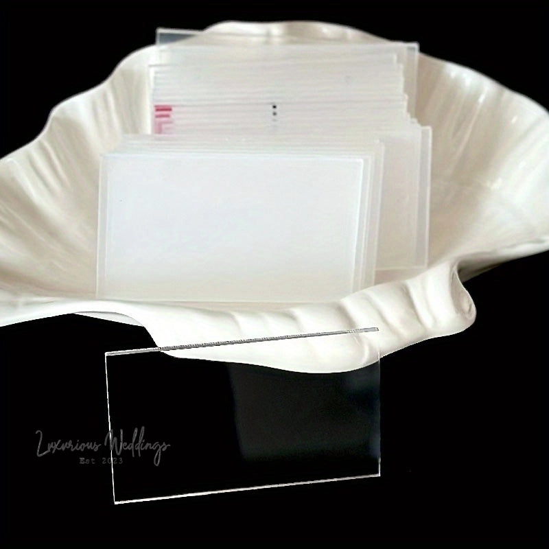 50 Acrylic Place Cards Place Cards Luxurious Weddings