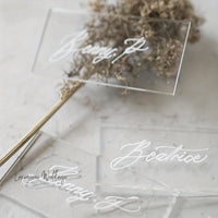 50 Acrylic Place Cards - Perfect for Any Occasion! Luxurious Weddings