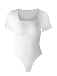 a white bodysuit on a white background