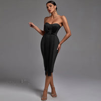 2022 Tassel Bandage Dress Luxurious Weddings