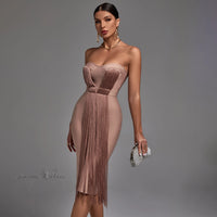 2022 Tassel Bandage Dress Luxurious Weddings