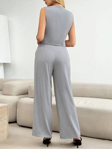 Women's Elegant Solid Color Commuter Suit For Summer Women Suit Sets Luxurious Weddings