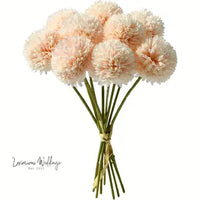 Faux Chrysanthemum Ball Bouquet - By Luxurious Luxurious Weddings