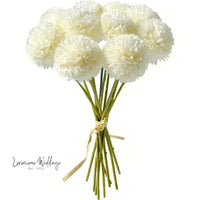 Faux Chrysanthemum Ball Bouquet - By Luxurious Luxurious Weddings