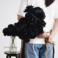 Gothic Silk Rose Bouquet | Home Decor & DIY Halloween Decor Luxurious Weddings