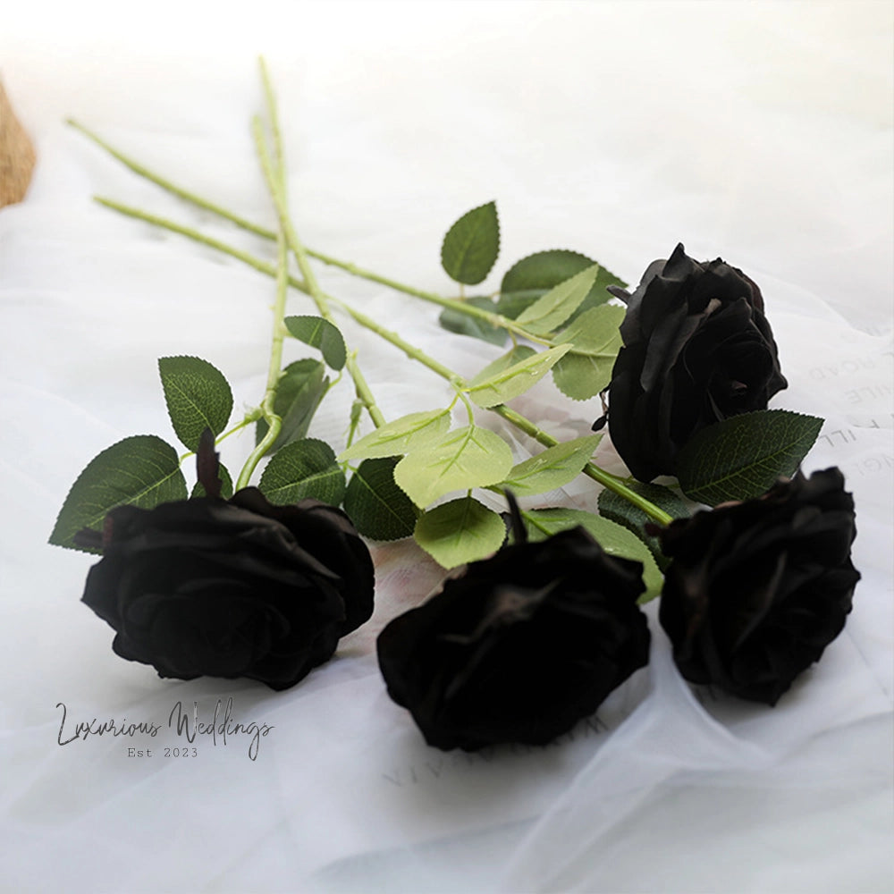 Artificial Black Roses 