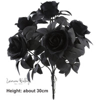 Gothic Silk Rose Bouquet | Home Decor & DIY Halloween Decor Luxurious Weddings