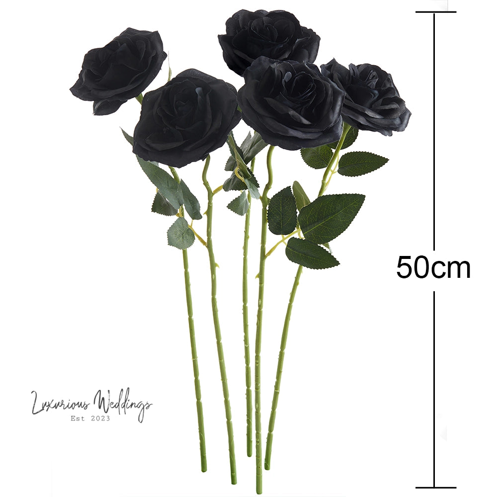 Gothic Silk Rose Bouquet | Home Decor & DIY Halloween Decor Luxurious Weddings