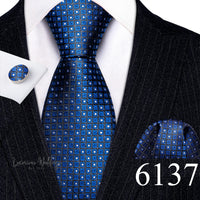 Barry·Wang Blue Green Teal Leaves Neck Tie Set By Luxurious Luxurious Weddings