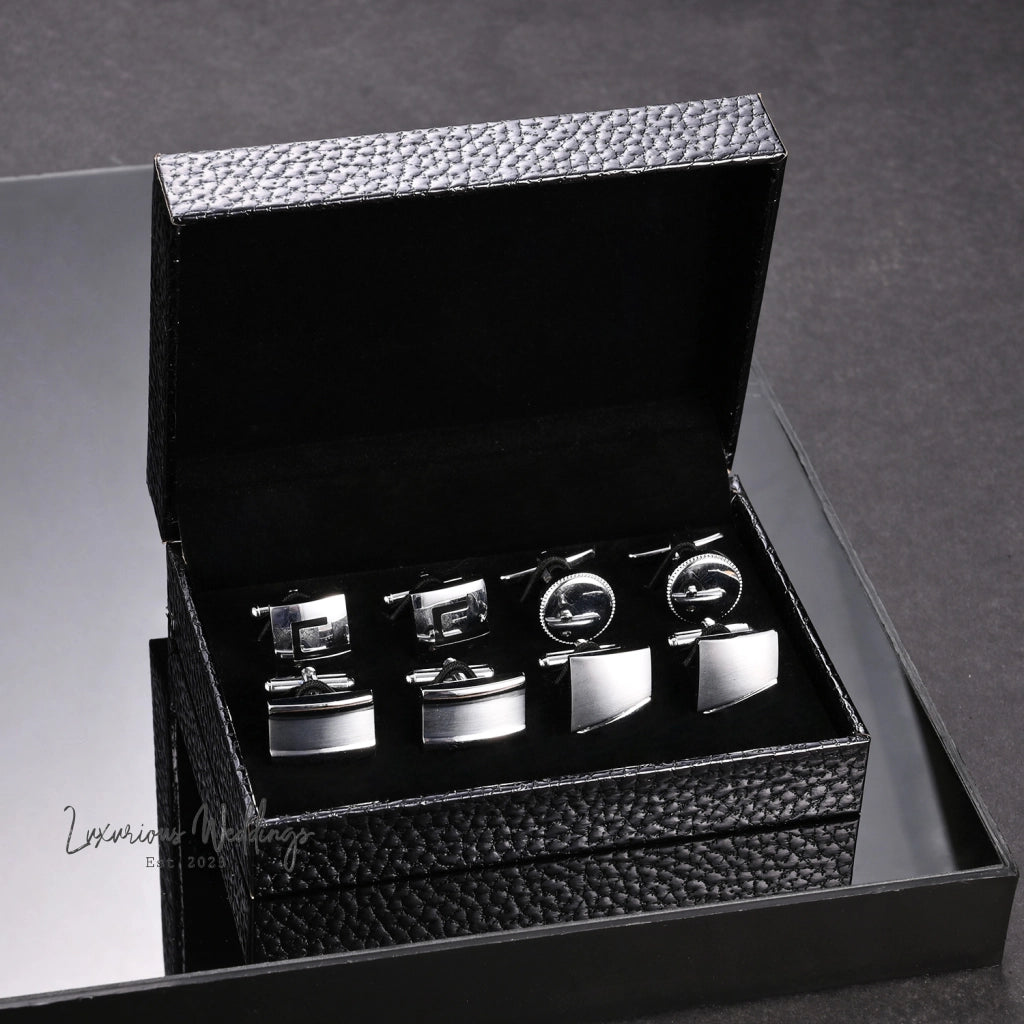 Luxury Cufflinks Set with Gift Box By Luxurious Luxurious Weddings