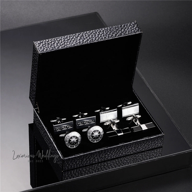 Luxury Cufflinks Set with Gift Box By Luxurious Luxurious Weddings