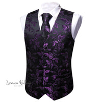 Lavender Silk Vest Set Luxurious Weddings