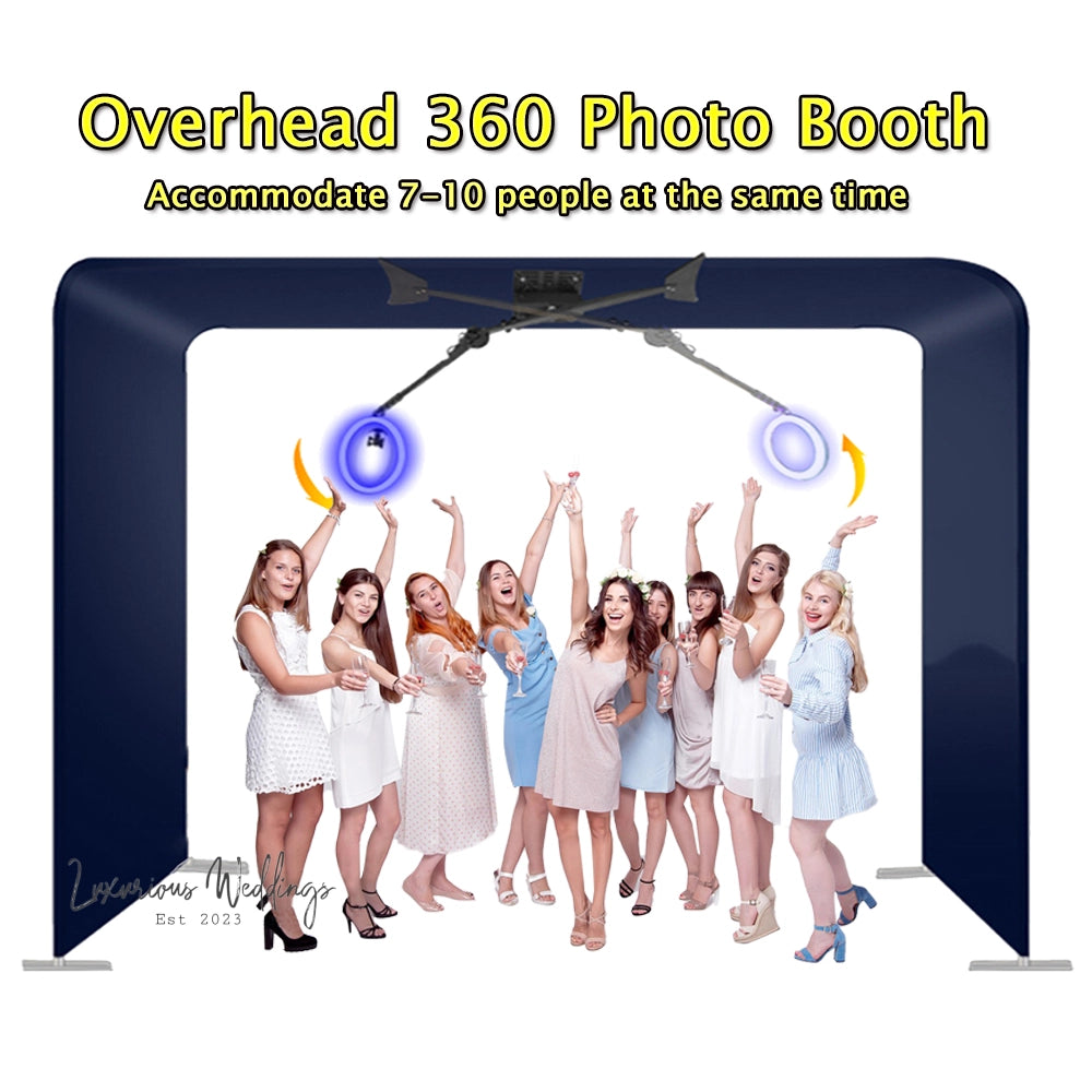 360 Degree Photo Booth Fill Light Machine Luxurious Weddings