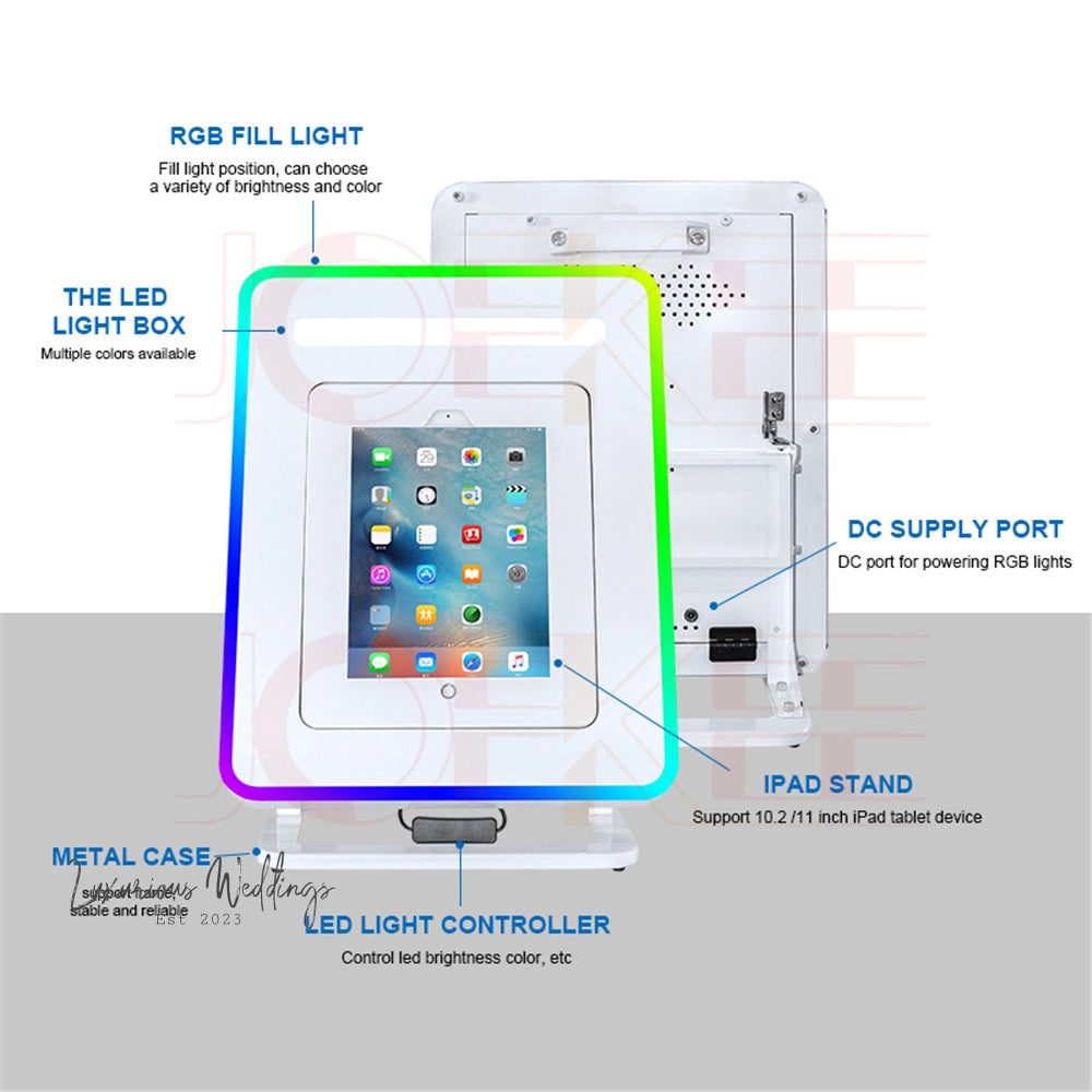 a diagram of an ipad and a light controller