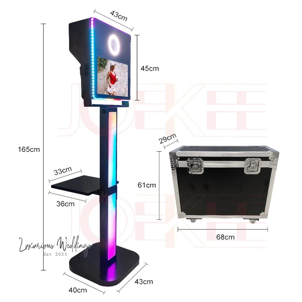 15.6-inch Touch Screen DSLR Photo Booth Luxurious Weddings