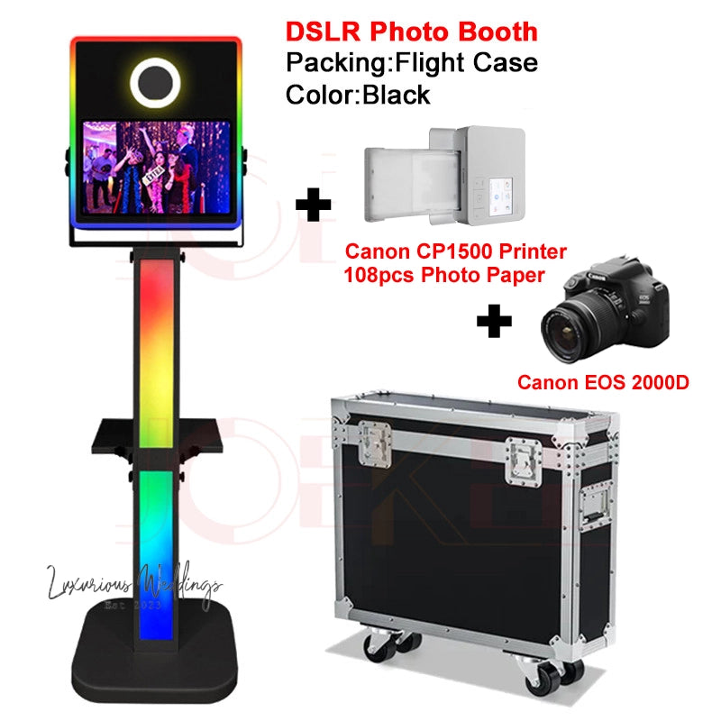 15.6-inch Touch Screen DSLR Photo Booth Luxurious Weddings