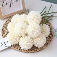 5pcs Artificial Chrysanthemum Ball Flowers Luxurious Weddings