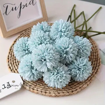 5pcs Artificial Chrysanthemum Ball Flowers Luxurious Weddings